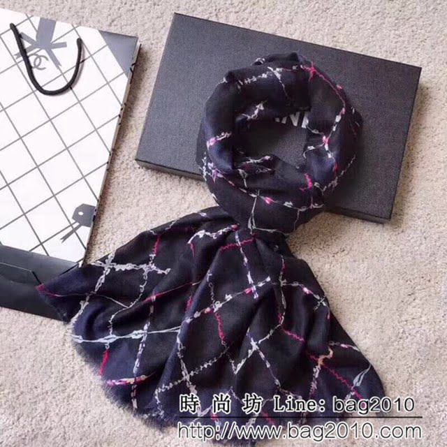 CHANEL香奈兒 2018專櫃最新款羊絨長巾 LLWJ6411